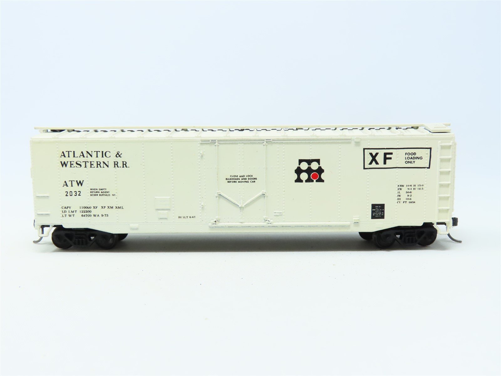 HO Scale Athearn ATW Atlantic & Western 50' Box Car #2032 CUSTOM & Upgraded