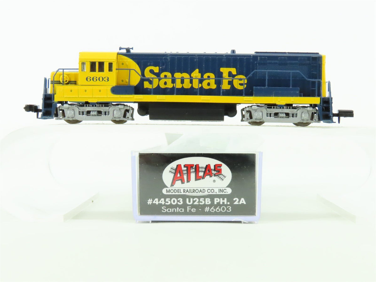 N Scale Atlas Classic 44503 ATSF Santa Fe GE U25B Ph. 2A Diesel Locomotive #6603