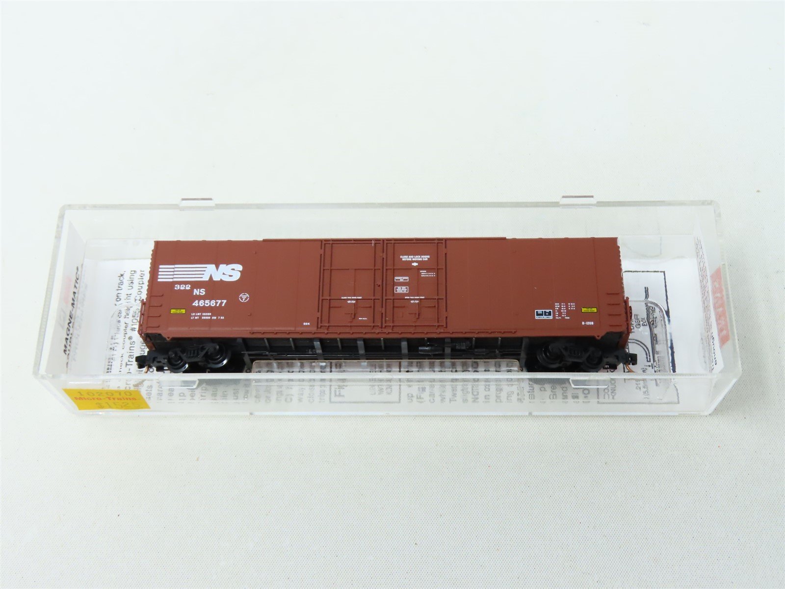 N Micro-Trains MTL 102070 NS Norfolk Southern 60' Excess Height Box Car #465677