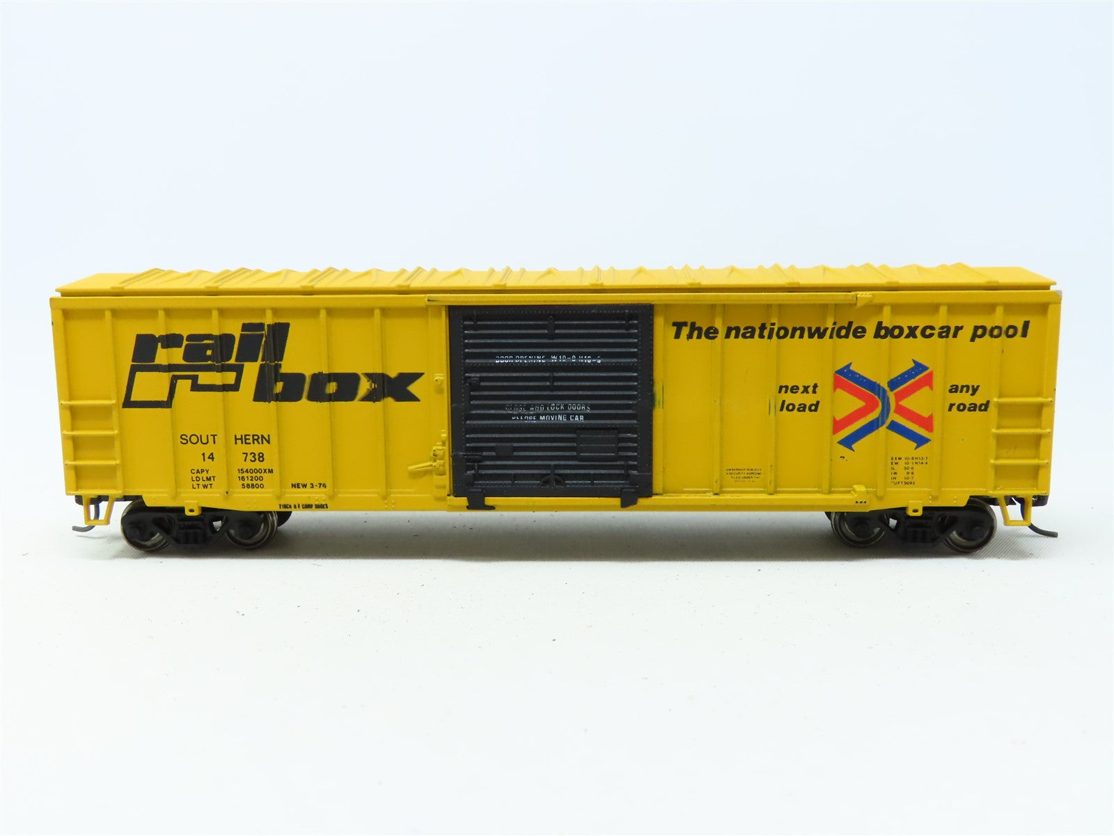 HO Athearn Bev-Bel 932A-4 SOUTHERN ex-Railbox 50' Box Car #14738 Upgraded