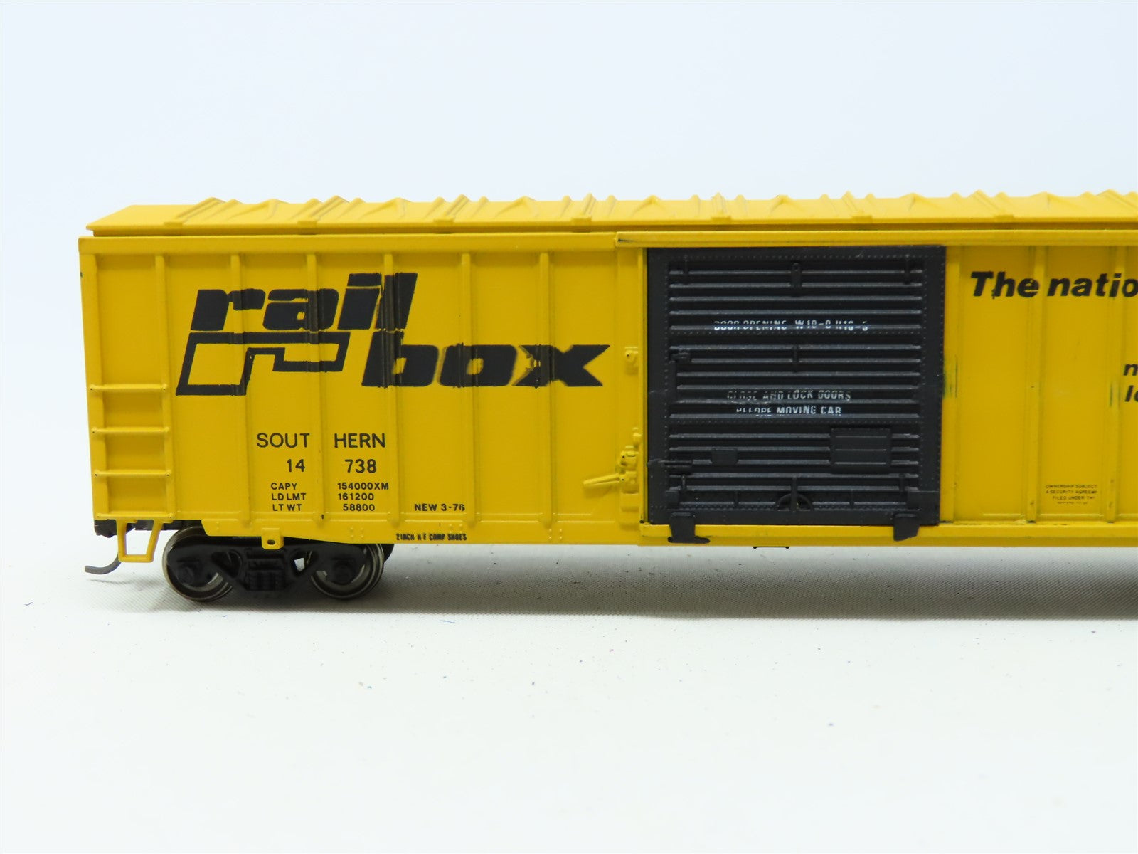 HO Athearn Bev-Bel 932A-4 SOUTHERN ex-Railbox 50' Box Car #14738 Upgraded