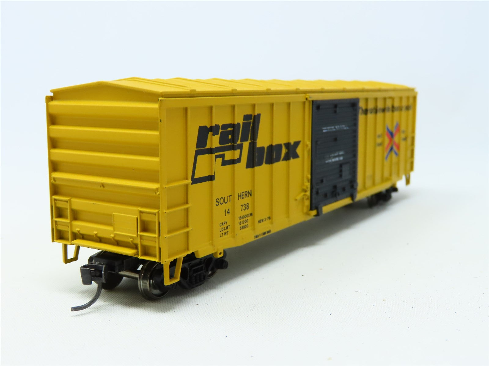 HO Athearn Bev-Bel 932A-4 SOUTHERN ex-Railbox 50' Box Car #14738 Upgraded