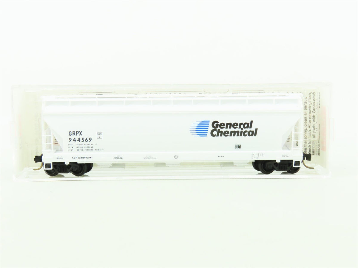 N Micro-Trains MTL 94020 GRPX General Chemical 3-Bay Covered Hopper #944569