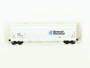 N Micro-Trains MTL 94020 GRPX General Chemical 3-Bay Covered Hopper #944569