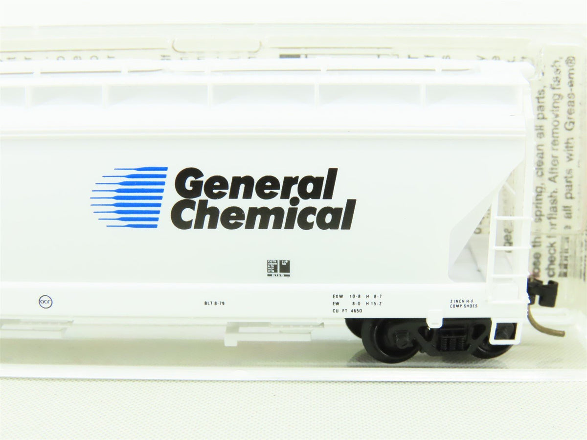 N Micro-Trains MTL 94020 GRPX General Chemical 3-Bay Covered Hopper #944569