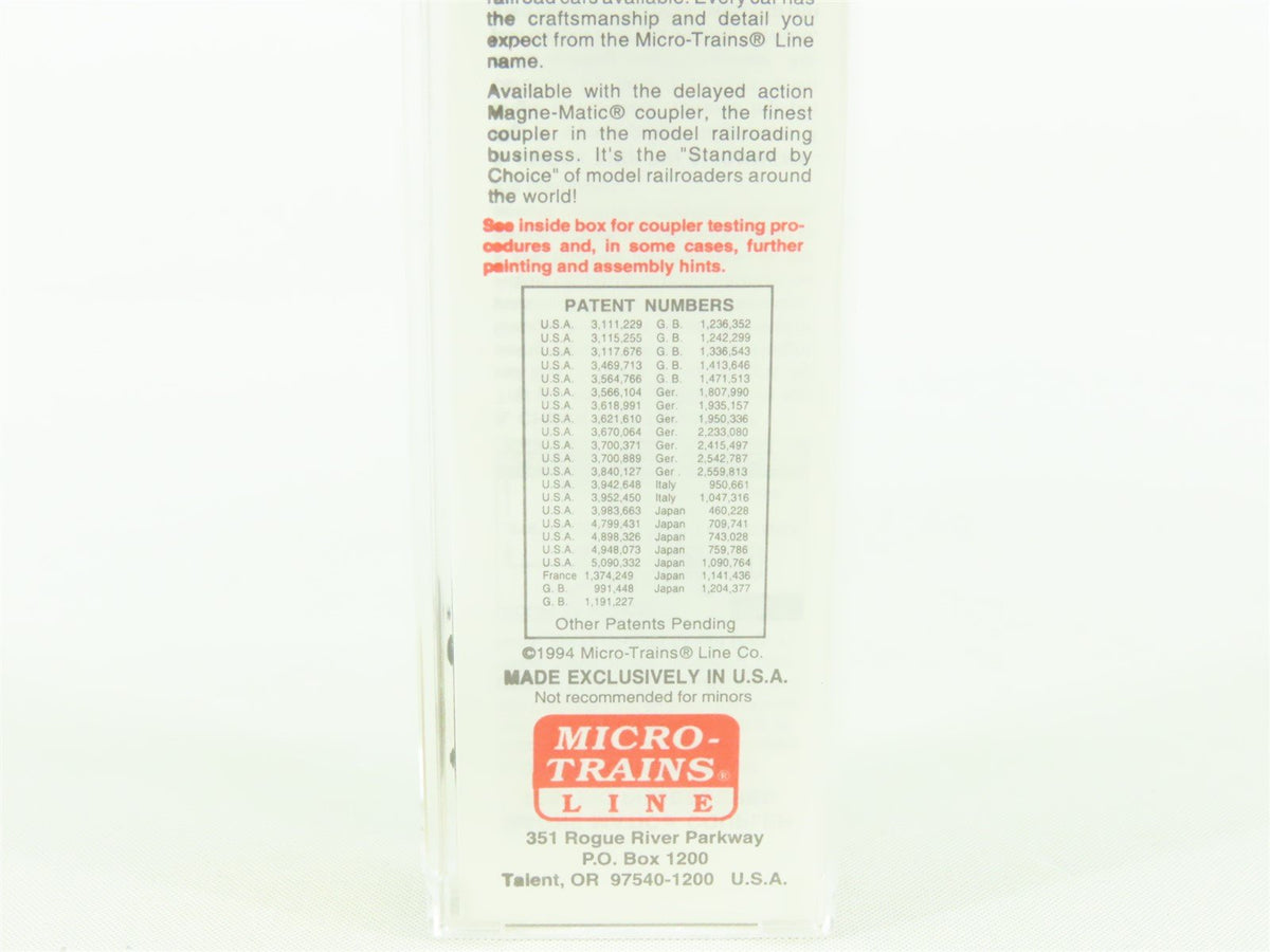 N Micro-Trains MTL 94020 GRPX General Chemical 3-Bay Covered Hopper #944569