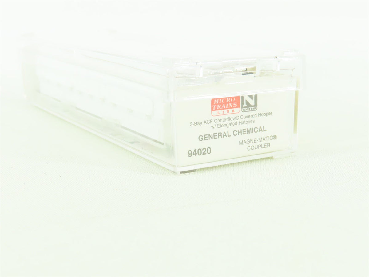 N Micro-Trains MTL 94020 GRPX General Chemical 3-Bay Covered Hopper #944569