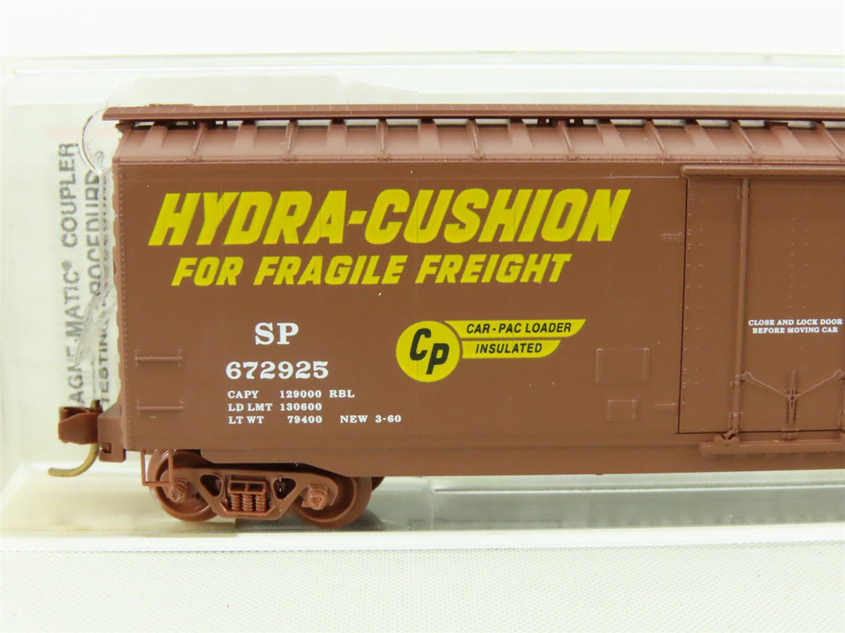 N Micro-Trains MTL 32160 SP Southern Pacific Hydra-Cushion 50&#39; Box Car #672925