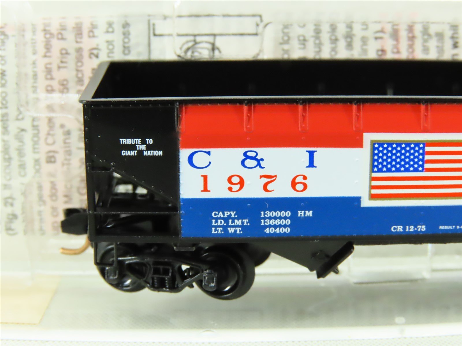 N Scale Micro-Trains MTL 55430 C&I Cambria & Indiana 33' 2-Bay Hopper #1976