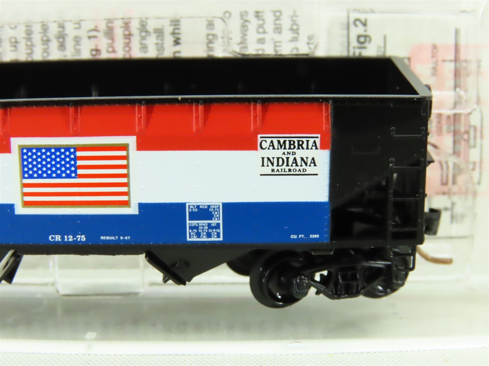 N Scale Micro-Trains MTL 55430 C&I Cambria & Indiana 33' 2-Bay Hopper #1976