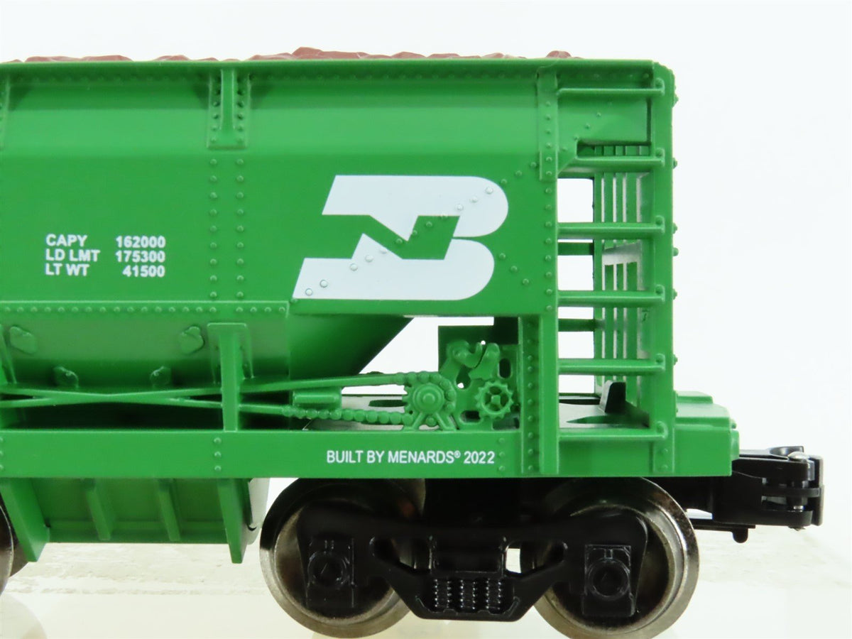 O Gauge 3-Rail Menards 279-8559 BN Burlington Northern Ore Cars 2-Pack