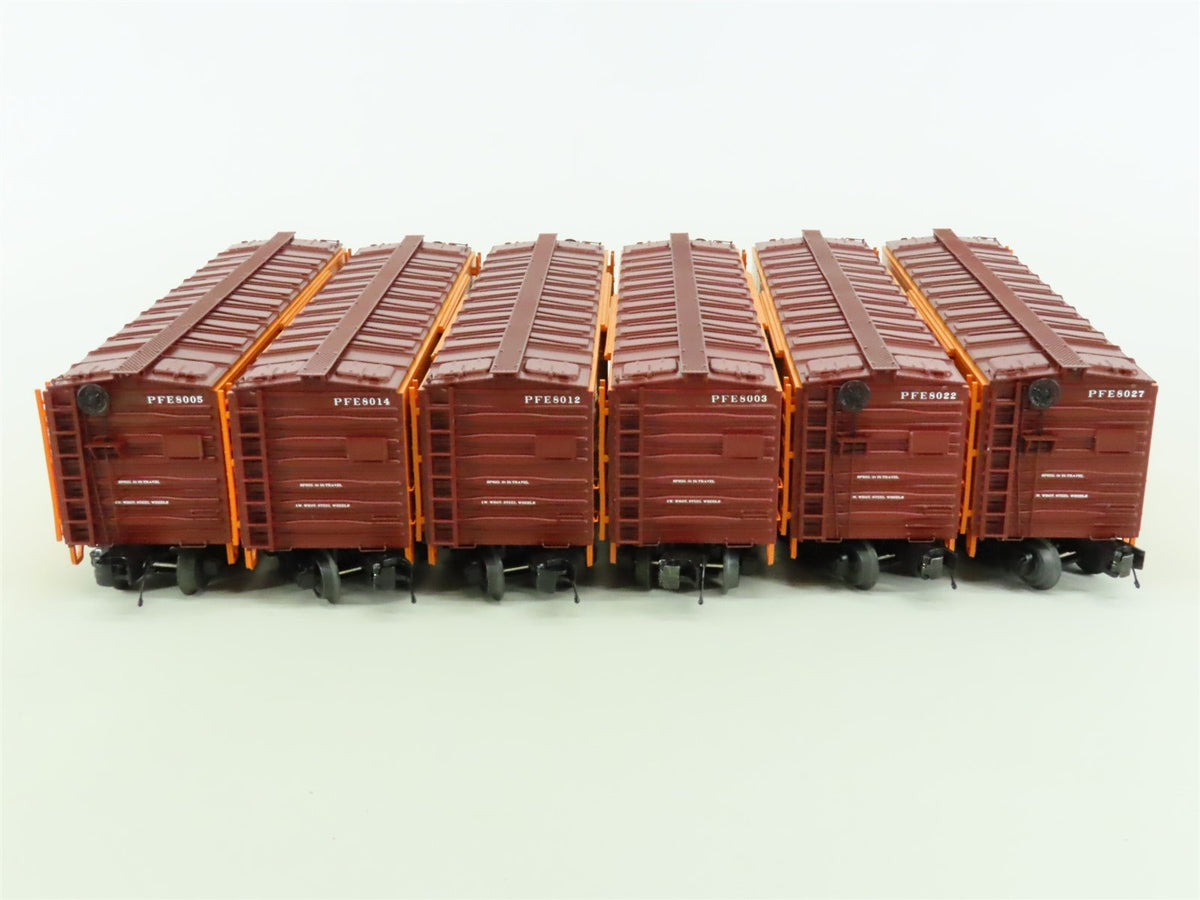 O Gauge 3-Rail MTH 20-92015 PFE Pacific Fruit Express Reefers 6-Car Set