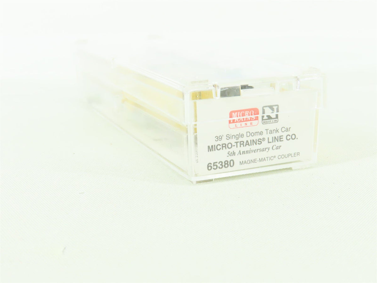 N Micro-Trains MTL 65380 5th Anniversary 39&#39; Single Dome Tank Car #1985