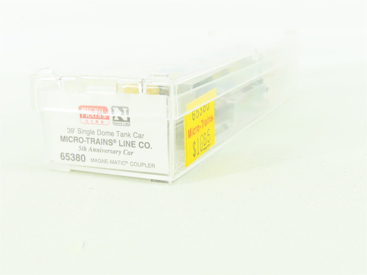 N Micro-Trains MTL 65380 5th Anniversary 39&#39; Single Dome Tank Car #1985