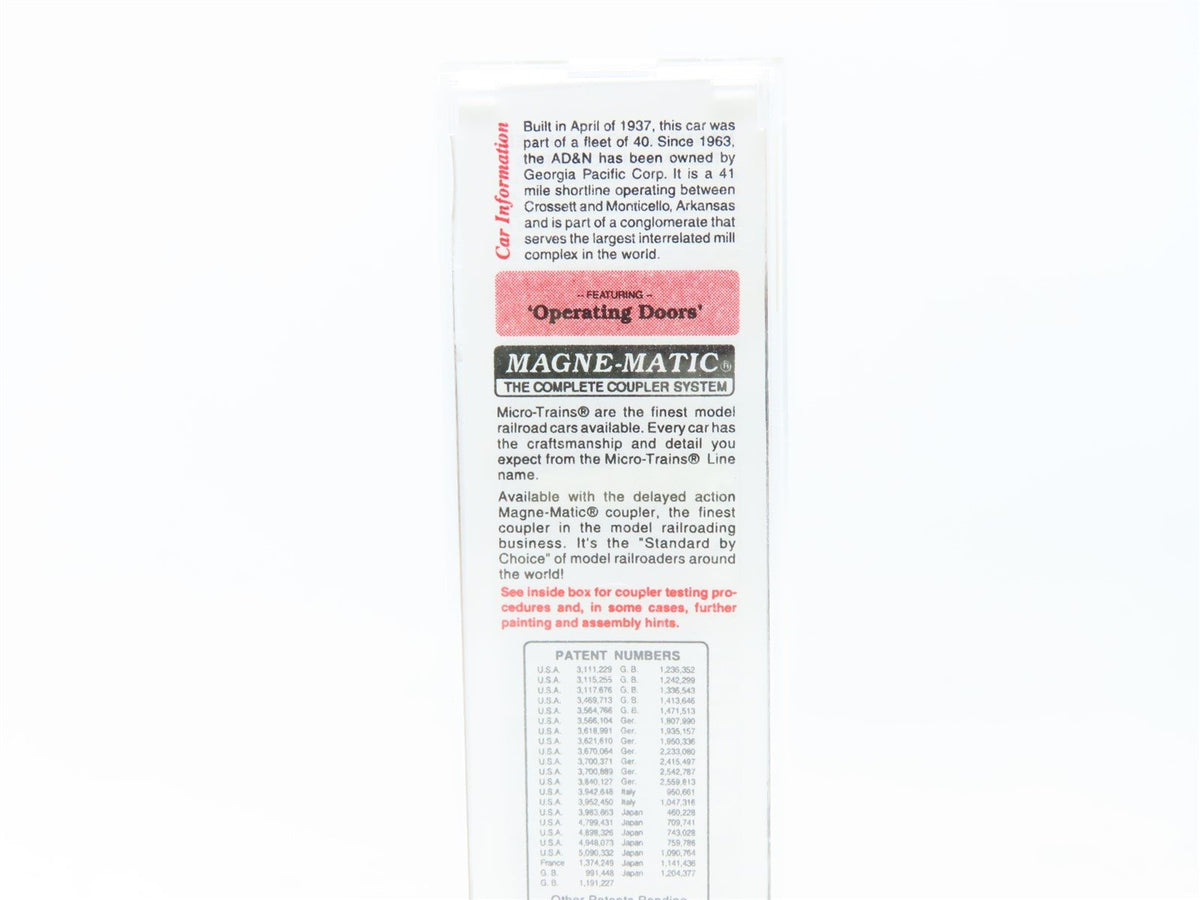 N Scale Micro-Trains MTL #23240 AD&amp;N Ashley, Drew &amp; Northern 40&#39; Box Car #2413