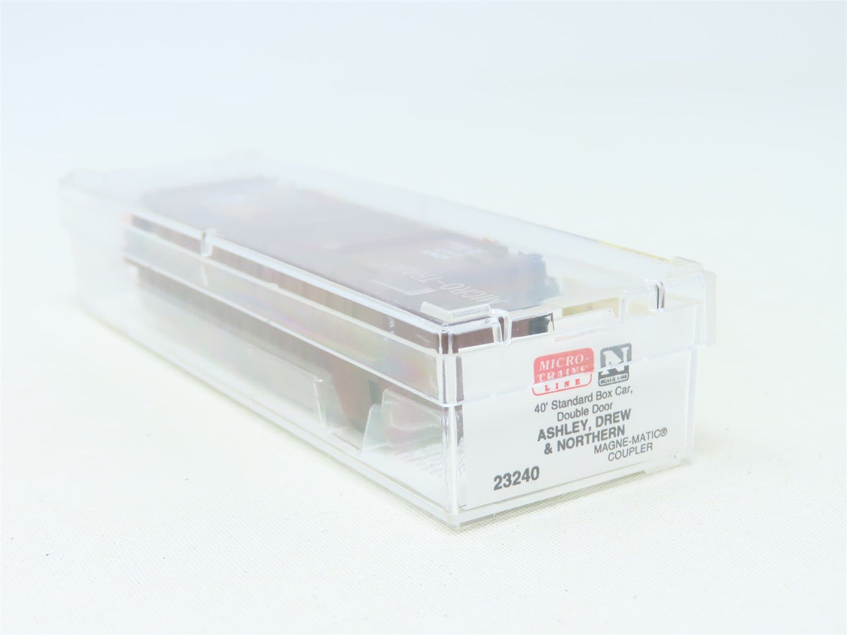 N Scale Micro-Trains MTL #23240 AD&amp;N Ashley, Drew &amp; Northern 40&#39; Box Car #2413