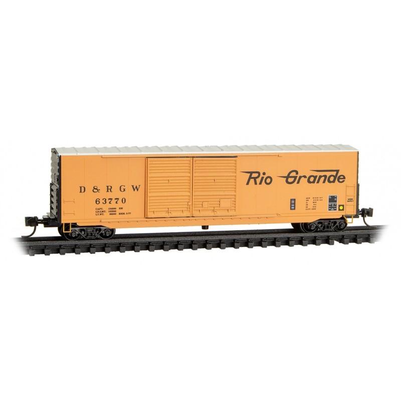 N Scale Micro-Trains MTL 18200111 D&amp;RGW Rio Grande 50&#39; Box Car #63770