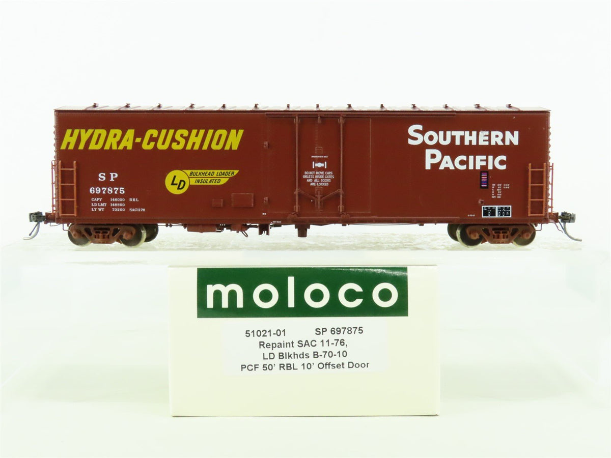 HO Scale Moloco #51021-01 SP Southern Pacific 50&#39; Box Car #697875 - Custom