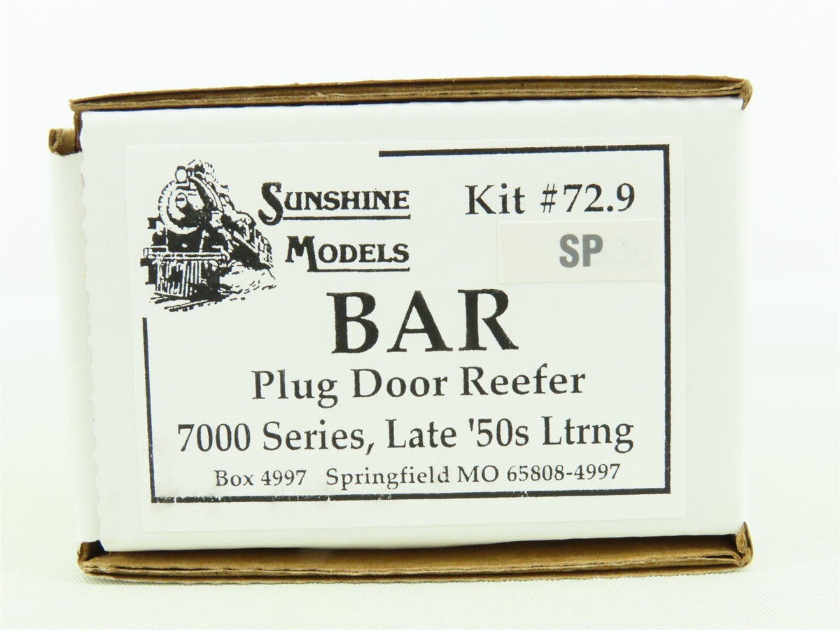 HO Sunshine Models Kit #72.9 BAR Bangor &amp; Aroostook Plug Door Reefer w/ Decals