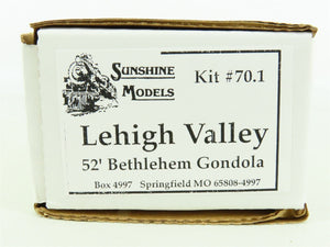 HO Sunshine Models Kit #70.1 LV Lehigh Valley 52' Bethlehem Gondola w/ Decals