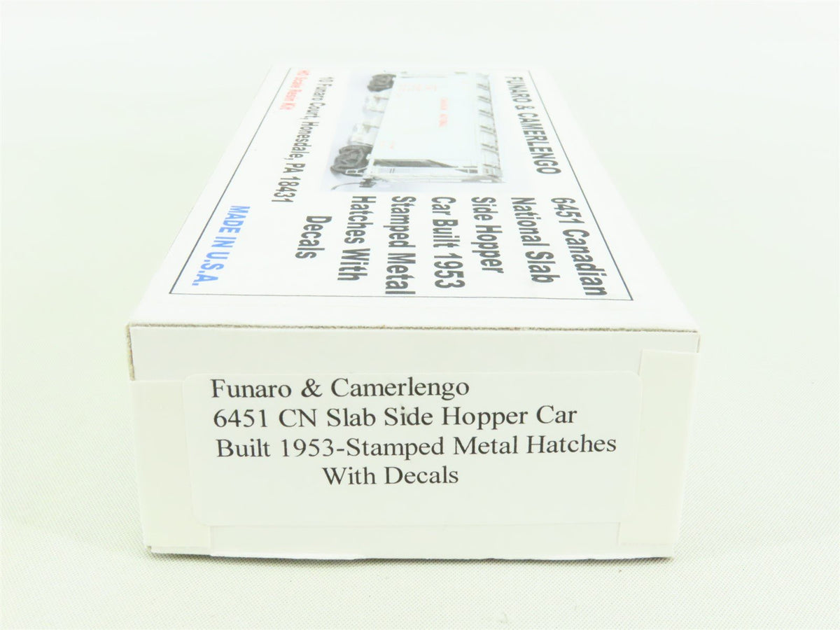 HO Funaro &amp; Camerlengo Kit #6451 CN Canadian National 4-Bay Hopper w/ Decals