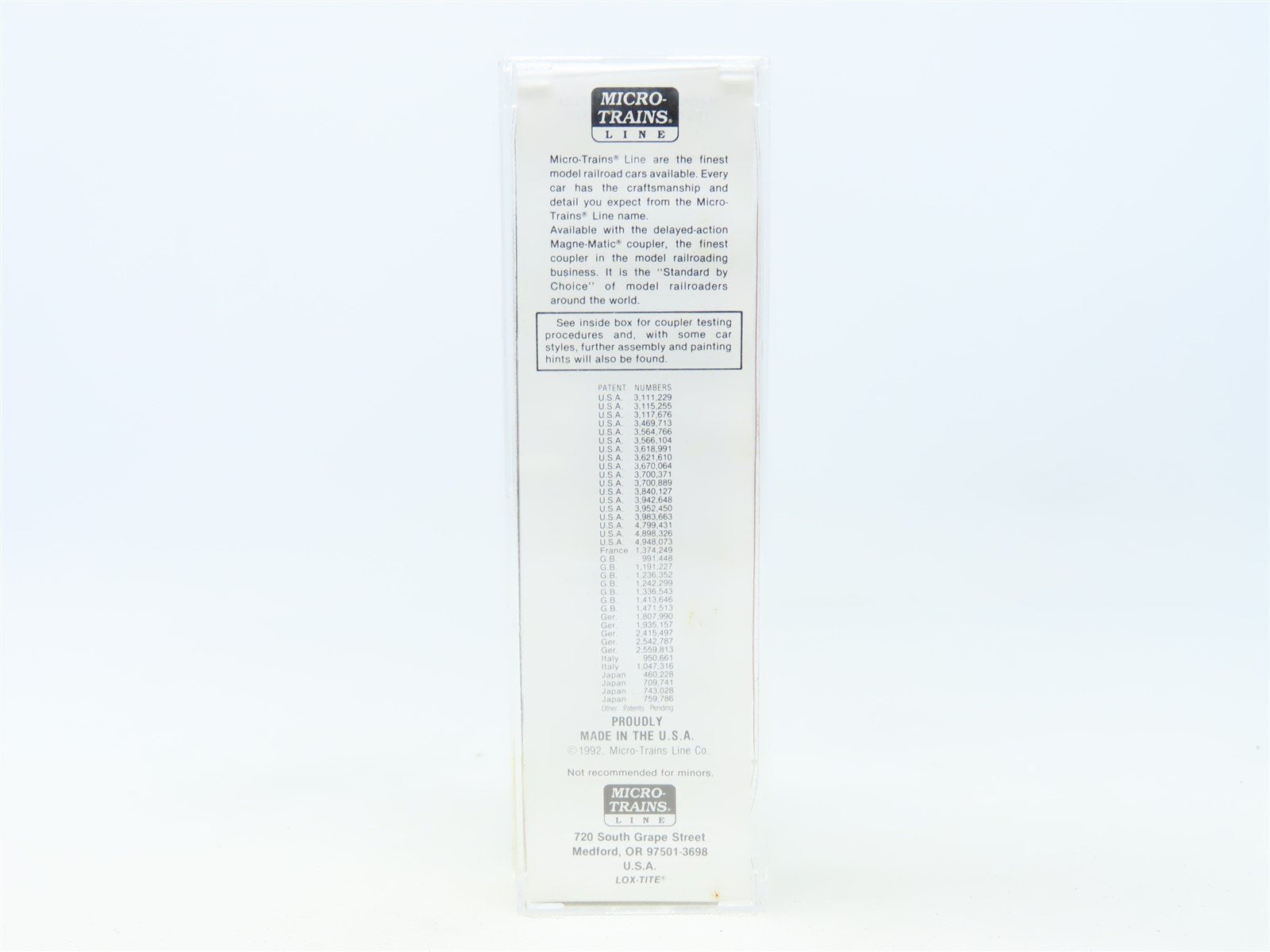 N Scale Micro-Trains MTL 21190 LOVX American Colloid Co. 40' Box Car #9116