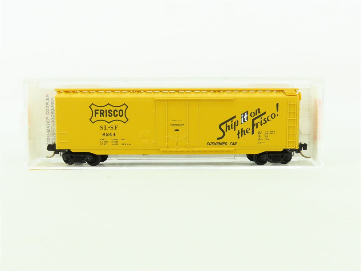 N Scale Micro-Trains MTL #32060 SL-SF Frisco 50&#39; Plug Door Box Car #6244