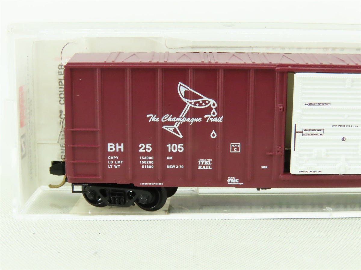 N Scale Micro-Trains MTL #25380 BH &quot;The Champagne Trail&quot; 50&#39; Box Car #25105