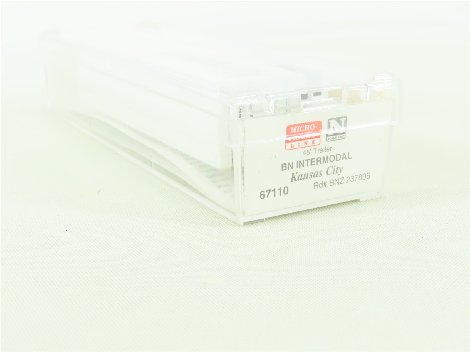 N Micro-Trains MTL #67110 BNZ BN Intermodal 45' Trailer - Kansas City #237895