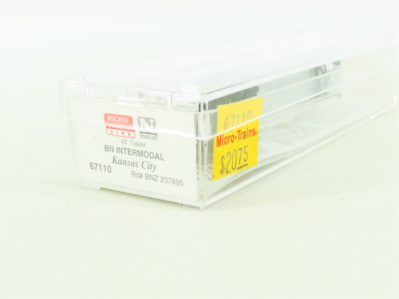 N Micro-Trains MTL #67110 BNZ BN Intermodal 45' Trailer - Kansas City #237895