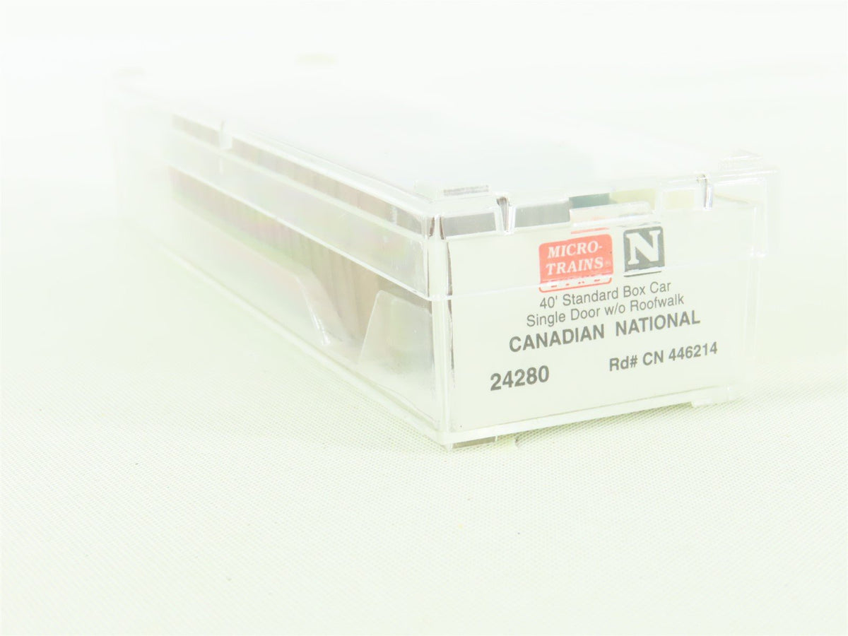 N Micro-Trains MTL #24280 CN Canadian National &quot;Manitoba&quot; 40&#39; Box Car #446214