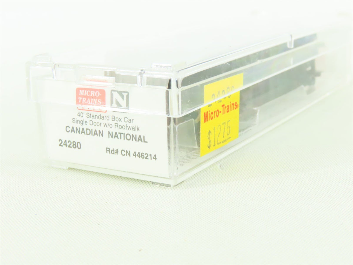 N Micro-Trains MTL #24280 CN Canadian National &quot;Manitoba&quot; 40&#39; Box Car #446214