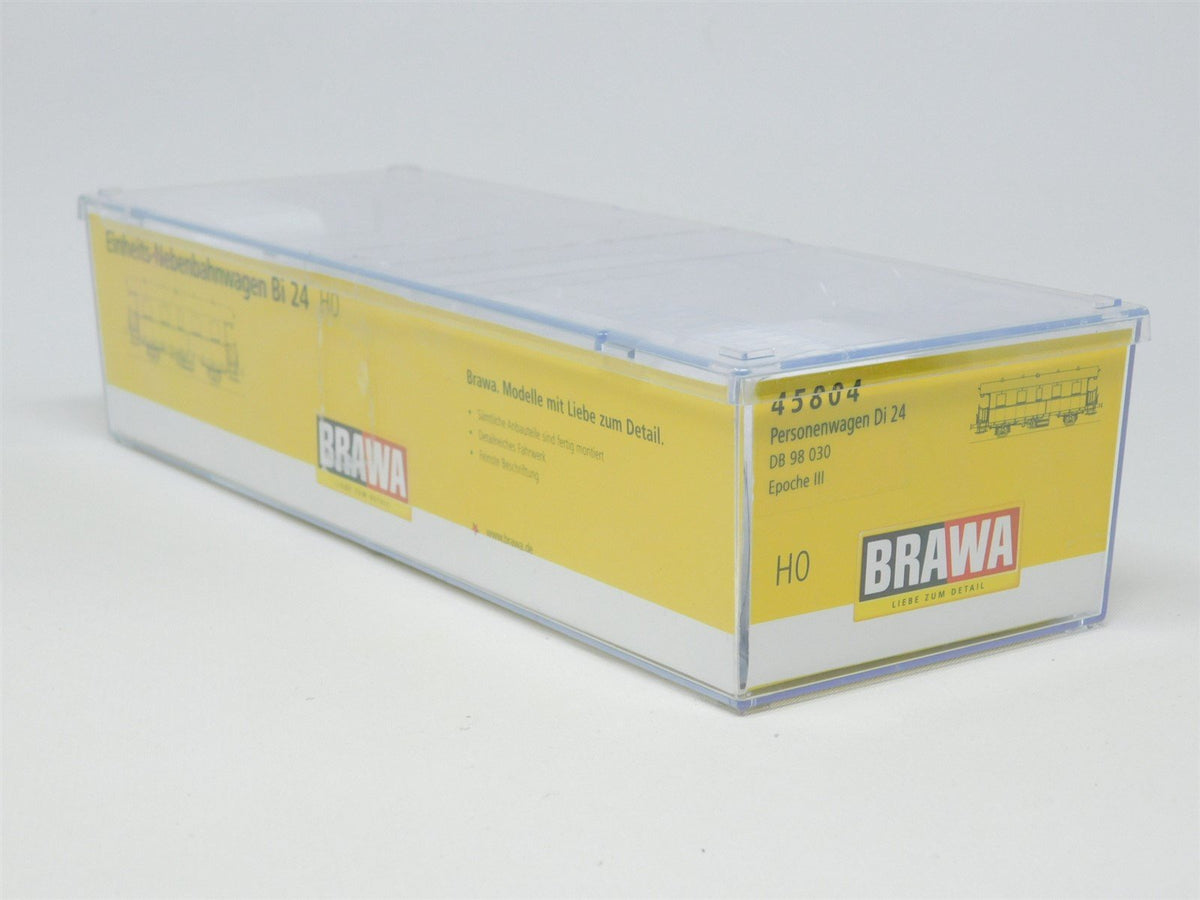 HO Scale BRAWA 45804 DB German Federal Era III 2nd Class Coach Passenger #98 030