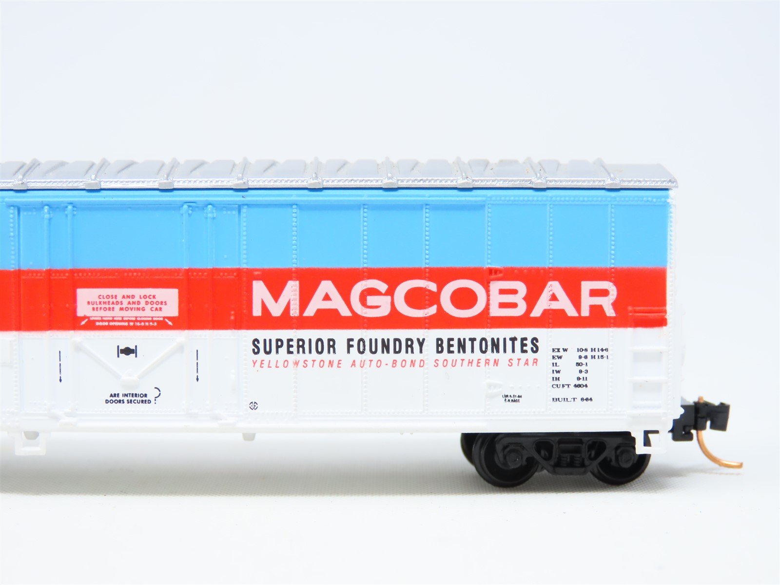 N Scale Walthers NIRX Magcobar 50' Plug Door Steel Box Car #41323