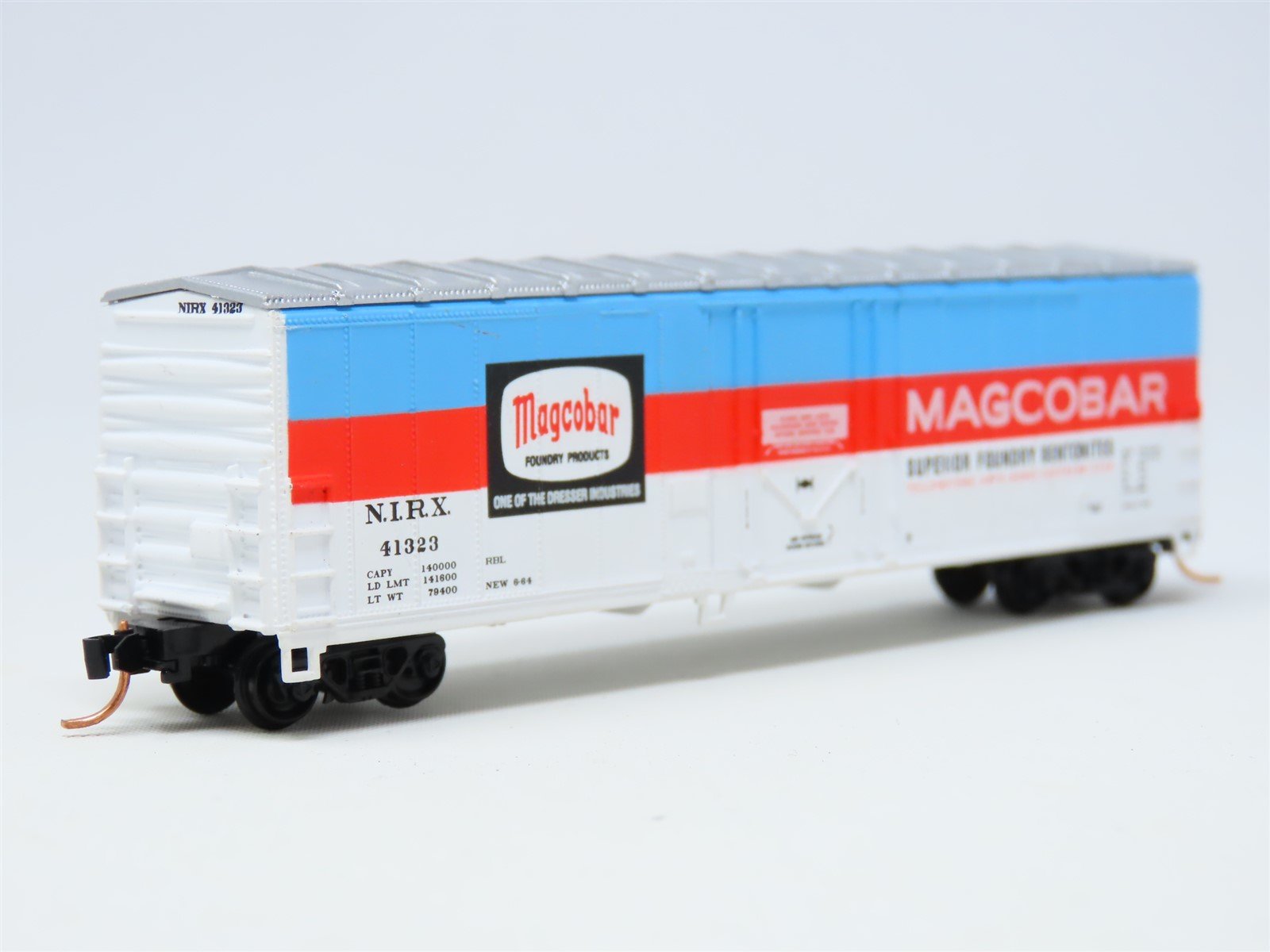 N Scale Walthers NIRX Magcobar 50' Plug Door Steel Box Car #41323