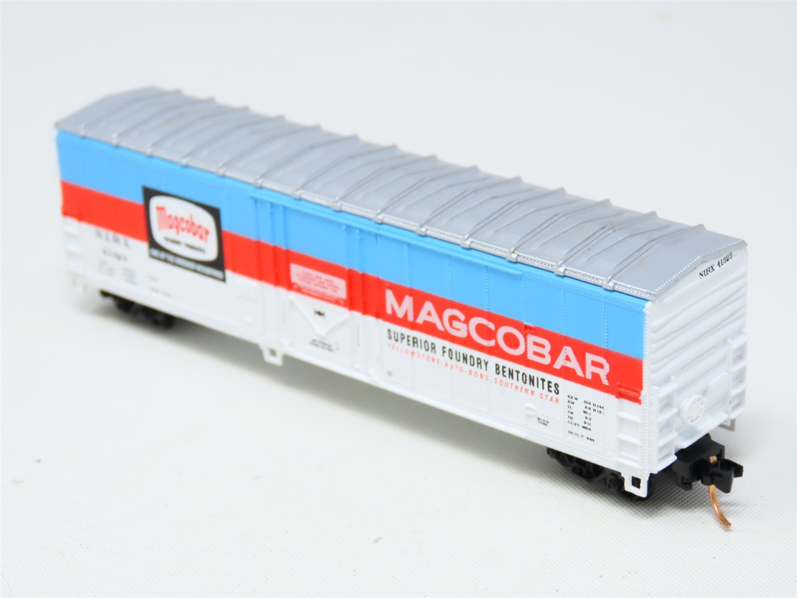 N Scale Walthers NIRX Magcobar 50' Plug Door Steel Box Car #41323