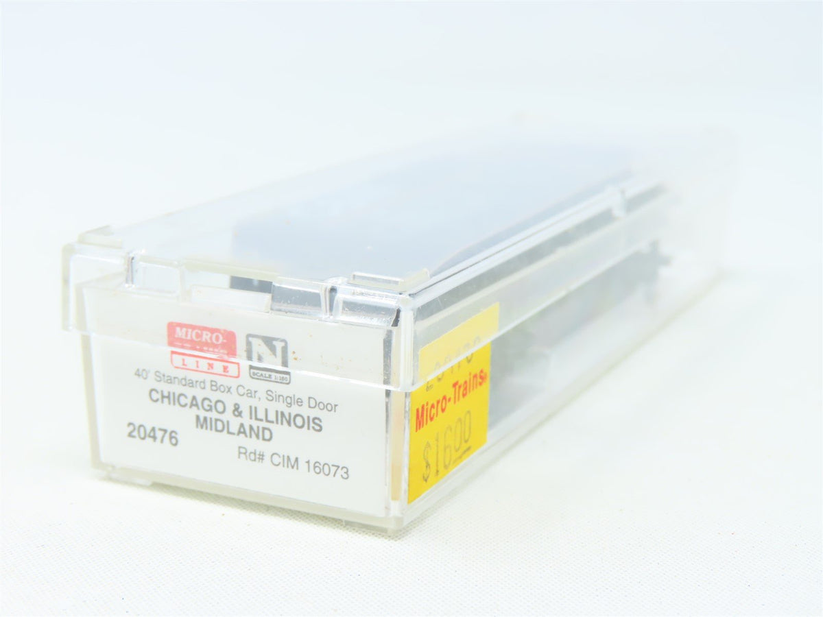 N Micro-Trains MTL 20476 C&amp;IM Chicago &amp; Illinois Midland 40&#39; Box Car #16073