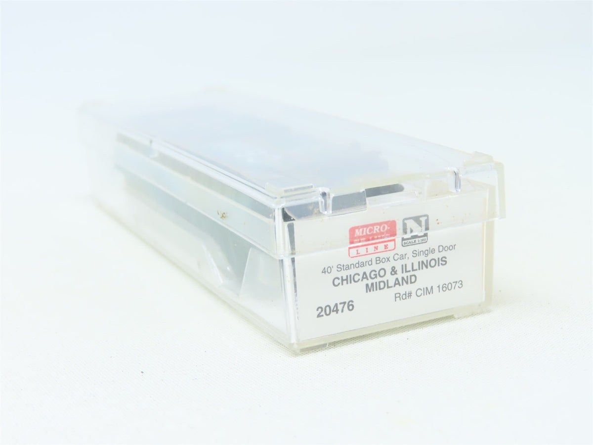 N Micro-Trains MTL 20476 C&amp;IM Chicago &amp; Illinois Midland 40&#39; Box Car #16073