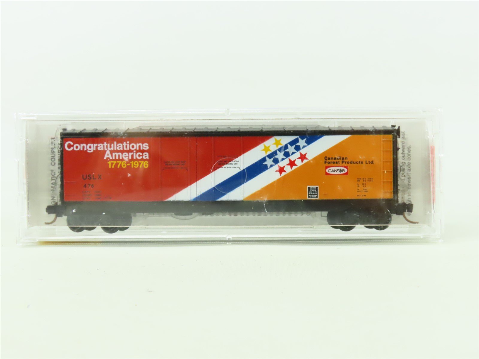 N Micro-Trains MTL #75050 USLX Canfor "Congratulations America" 50' Box Car #476