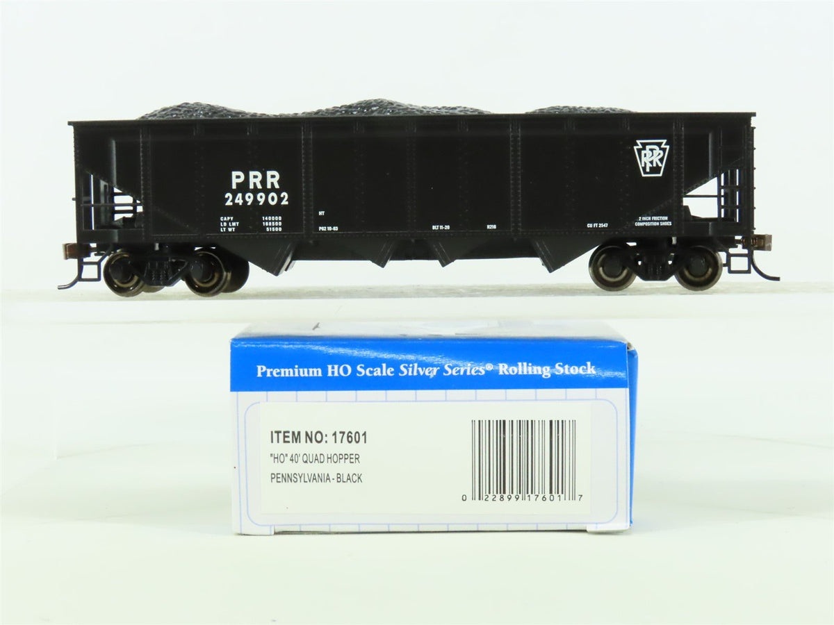 HO Scale Bachmann Silver 17601 PRR Pennsylvania 4-Bay Hopper w/ Coal Load 249902