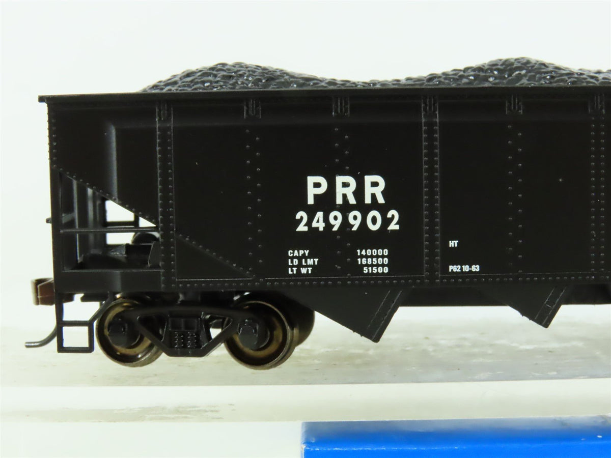 HO Scale Bachmann Silver 17601 PRR Pennsylvania 4-Bay Hopper w/ Coal Load 249902