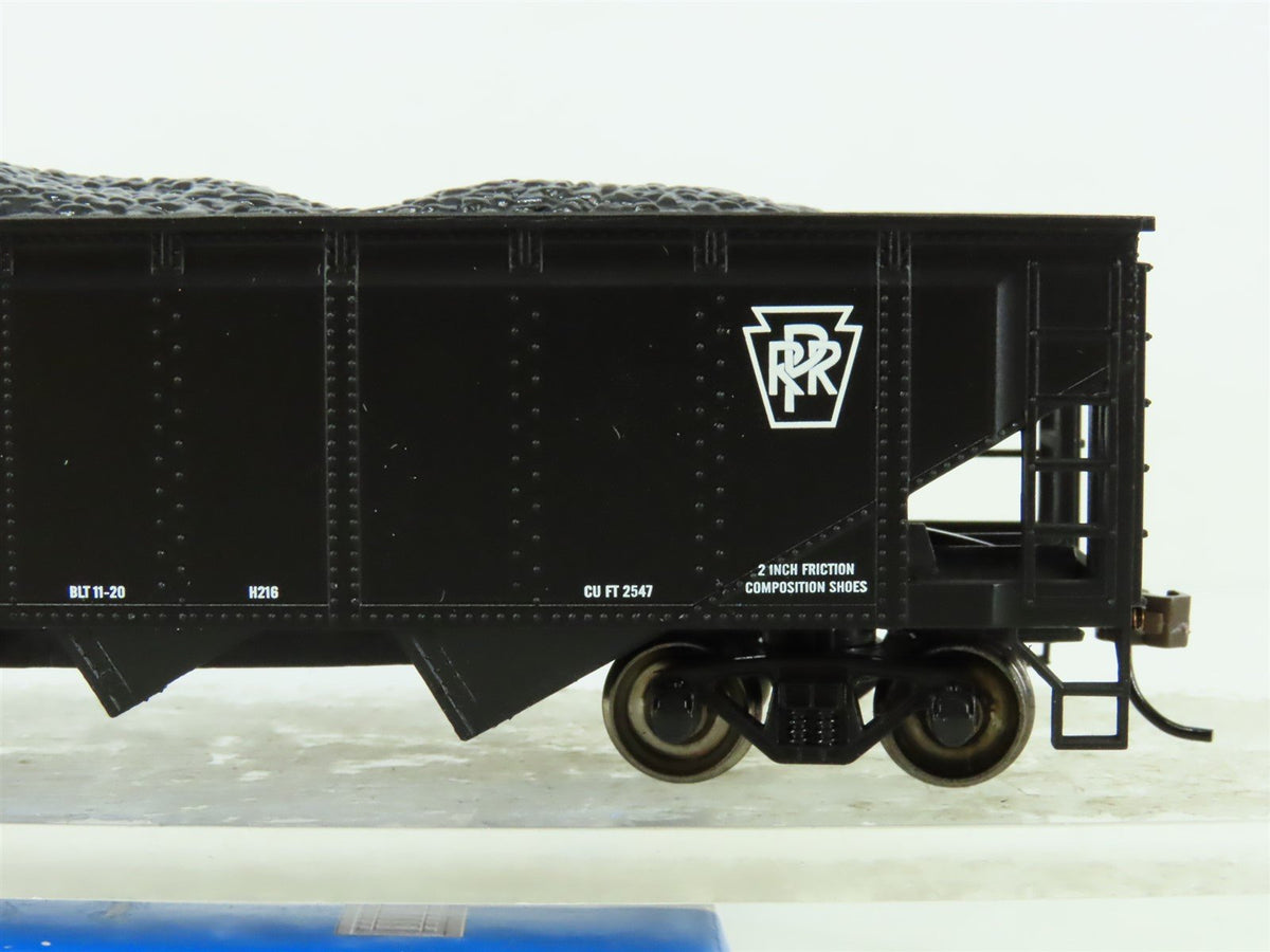 HO Scale Bachmann Silver 17601 PRR Pennsylvania 4-Bay Hopper w/ Coal Load 249902