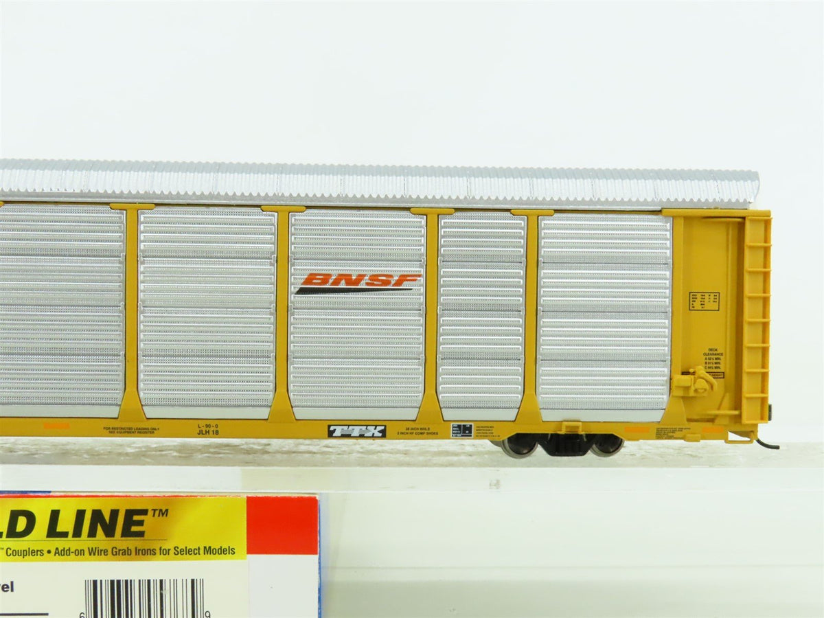 HO Walthers Gold Line #932-4885 ETTX TTX BNSF Thrall 89&#39; Tri-Level Auto Carrier