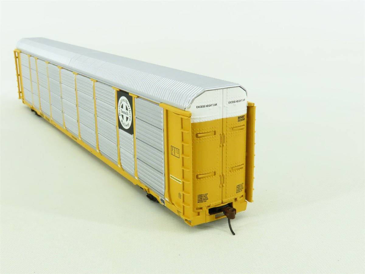 HO Walthers Gold Line 932-4874 BNSF (B&amp;W Logo) 89&#39; Tri-Level Auto Carrier 303088