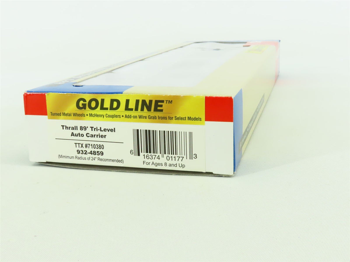 HO Walthers Gold Line 932-4859 ETTX TTX Thrall 89&#39; Tri-Level Auto Carrier 710380