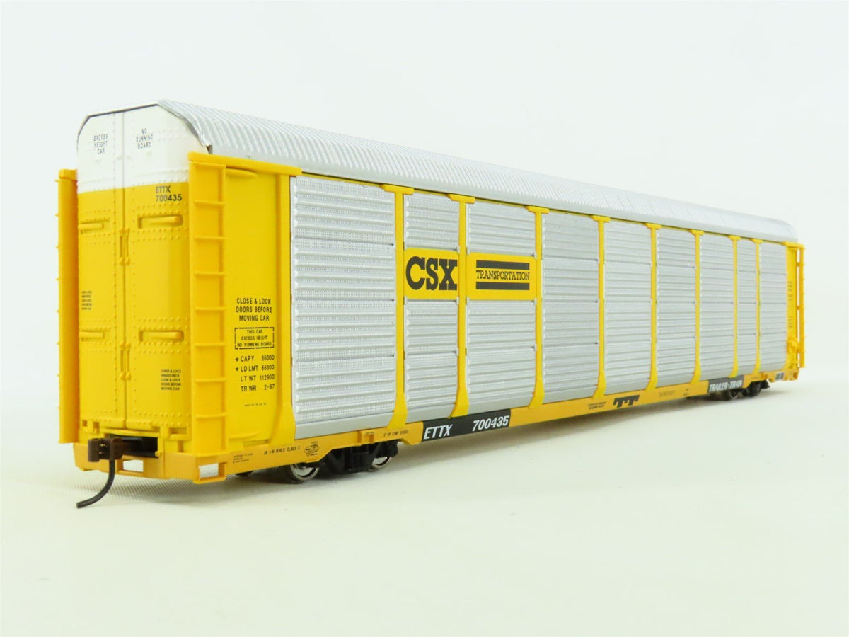 HO Walthers Gold Line 932-4881 ETTX CSX Thrall 89&#39; Tri-Level Auto Carrier 700435