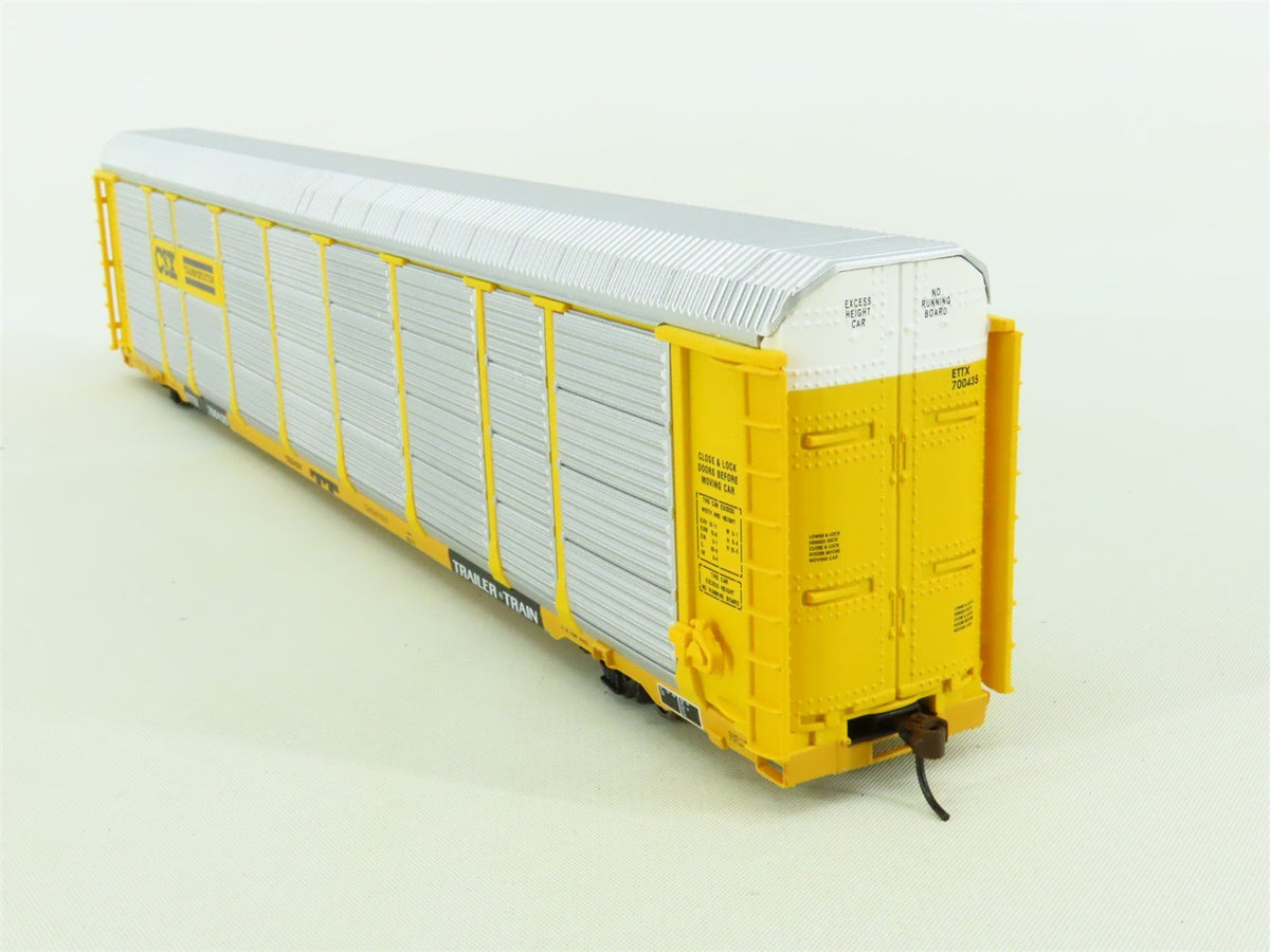 HO Walthers Gold Line 932-4881 ETTX CSX Thrall 89&#39; Tri-Level Auto Carrier 700435