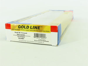 HO Walthers Gold Line 932-4881 ETTX CSX Thrall 89' Tri-Level Auto Carrier 700435