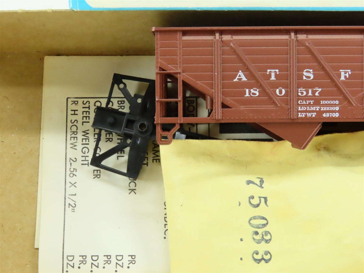 HO Scale Athearn Kit #5421 ATSF Santa Fe 34&#39; 2-Bay Composite Side Hopper #180517