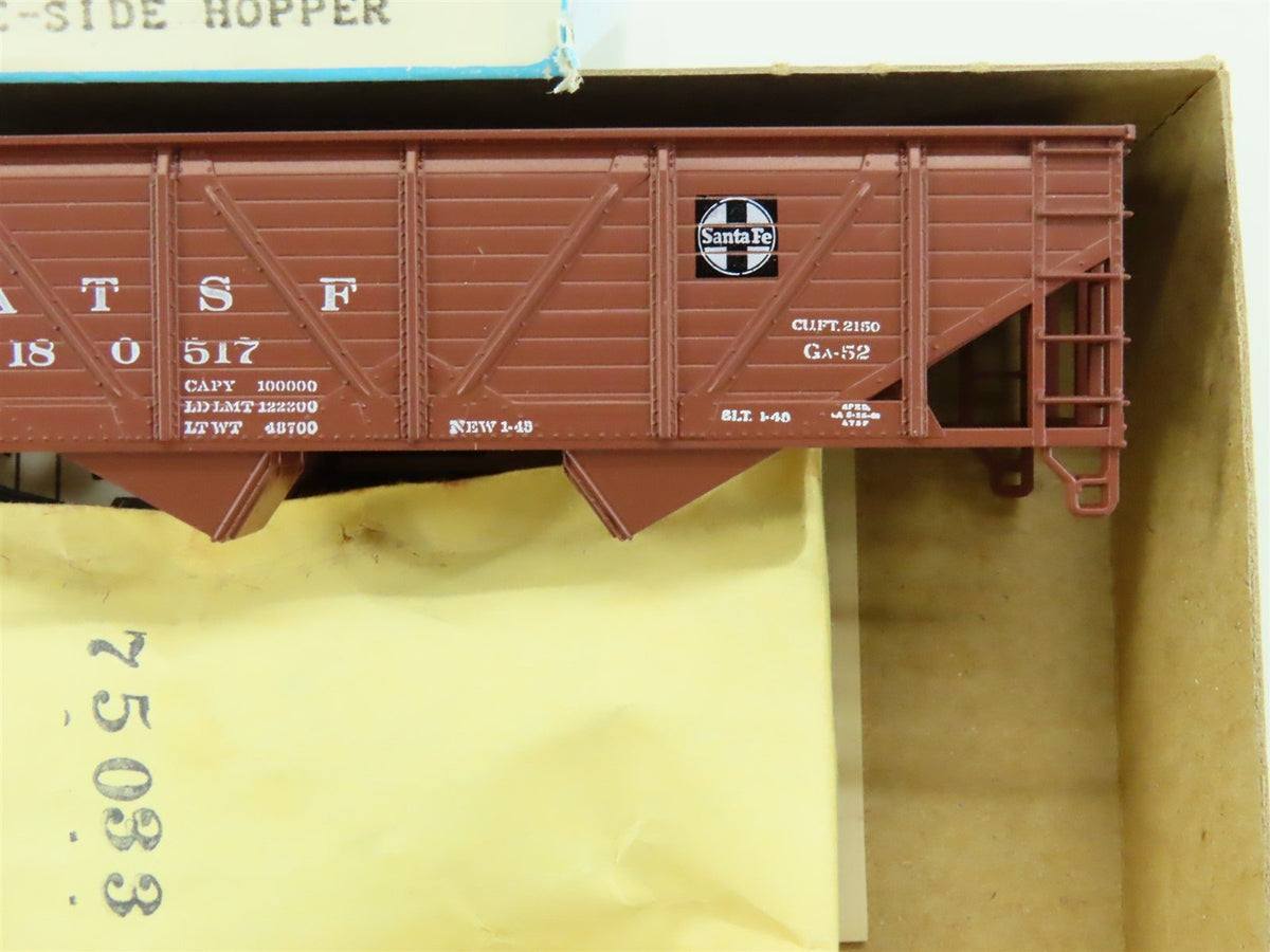 HO Scale Athearn Kit #5421 ATSF Santa Fe 34&#39; 2-Bay Composite Side Hopper #180517